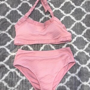 SHEIN Light Pink Textured Bikini
